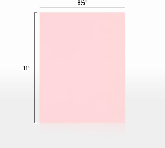 LUXPaper 8.5" x 11" Paper | Letter Size | Candy Pink | 80lb. Text | 1, 000 Qty - Image 2