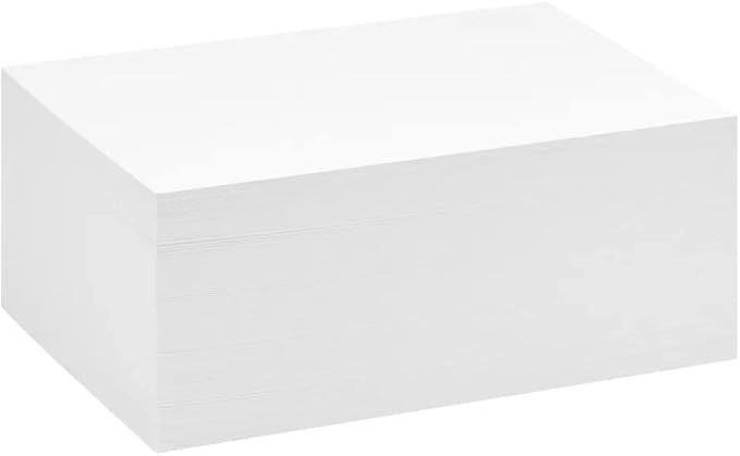 Reskid 100 Pack of White Cardstock - Image 8