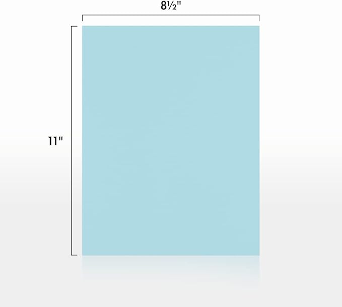 LUXPaper 8.5" x 11" Paper | Letter Size | Pastel Blue | 60lb. Text | 50 Qty - Image 3