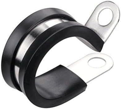 LOKMAN 20 Pack 1/2 Inch Stainless Steel Cable Clamp, Rubber Cushioned Insulated - Image 2