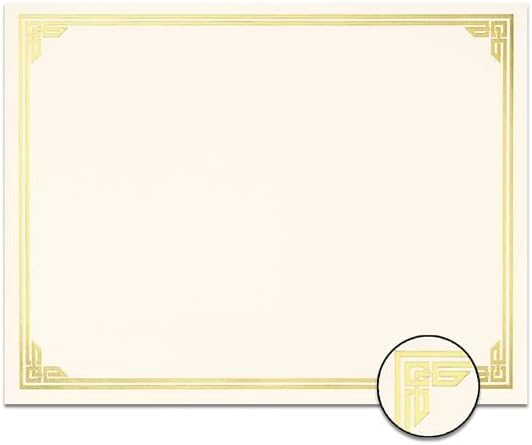 PaperDirect Green on White Classic Specialty Certificates, 8½ x11, Foil Accents - Image 3