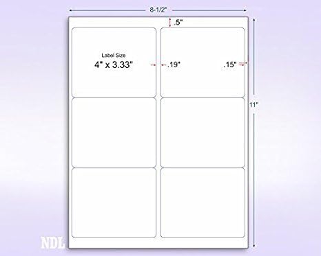 8-1/2 x 11 Neon Color High Light Fluorescent Labels - Image 2