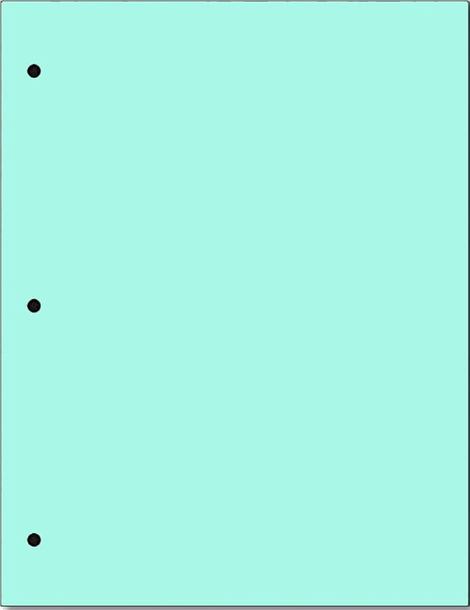 Copy And Printing Color Paper, 20 Lb. 3 Hole Punch 500 Sheets Per Ream. by Limited+Papers