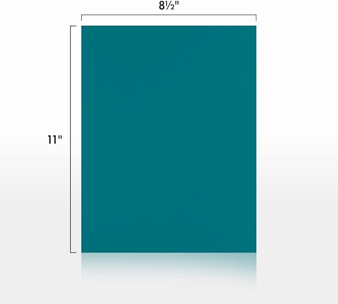LUXPaper 8.5" x 11" Paper | Letter Size | Teal | 80lb. Text | 1, 000 Qty - Image 2