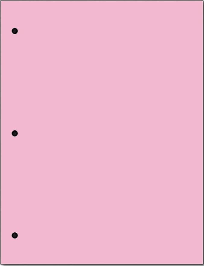 Copy And Printing Color Paper, 20 Lb. 3 Hole Punch 500 Sheets Per Ream. by Limited+Papers