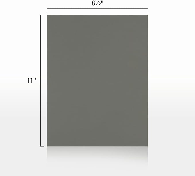 LUXPaper 8.5" x 11" Paper | Letter Size | Smoke Gray | 80lb. Text | 50 Qty - Image 3