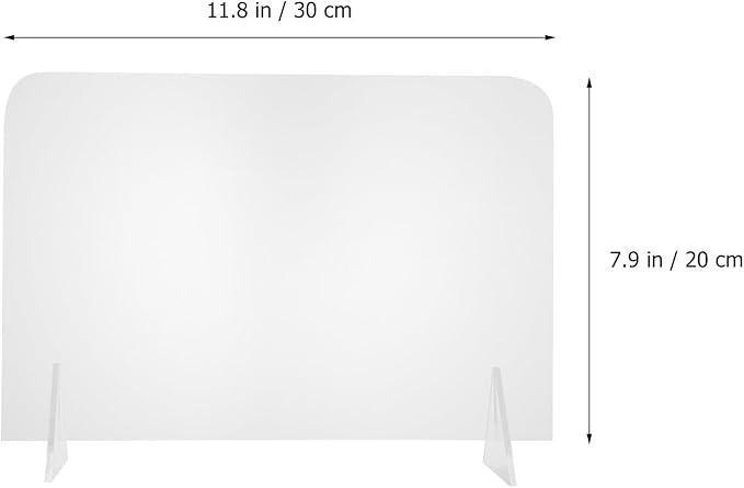 Generic 5Pcs Acrylic Writing Boards 20X30Cm Desktop Message Whiteboards - Image 2