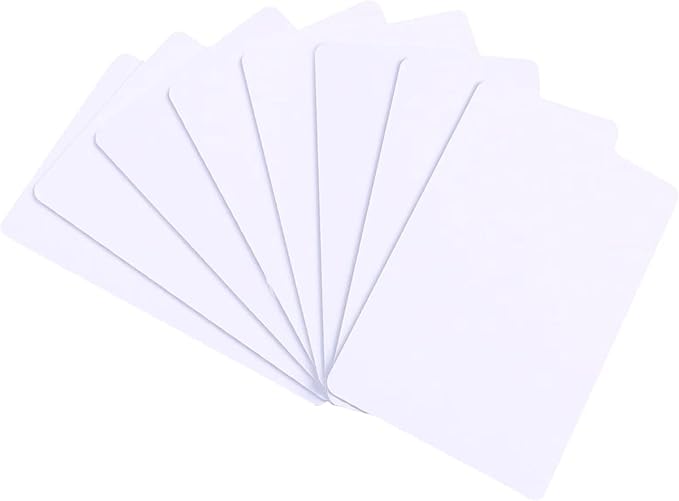 25 Pack - Premium Blank PVC Cards by Klmnduo