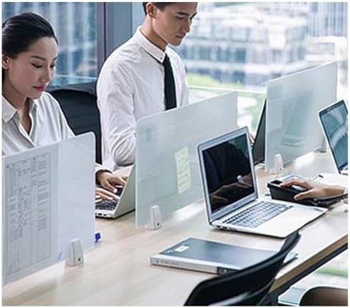 Acrylic Privacy Screen Divider for Desk, Portable Frosted Panel for Office & - Image 2