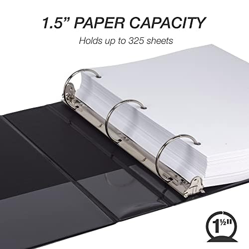 Samsill 1.5 Inch 3 Ring Binders, Made in USA, Economy Round Ring, 325 Sheet - Image 3