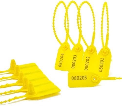 100Pcs Plastic Tamper Shipping Seals Pull-Tite Security Seal Signage Numbered - Image 2