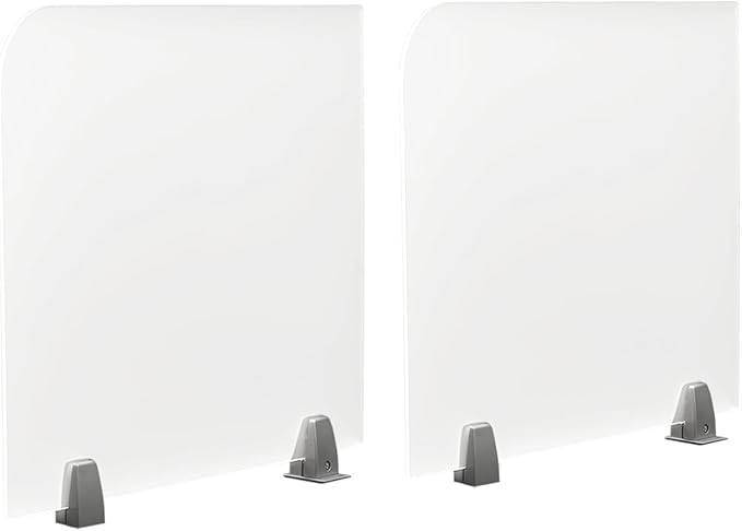 Desk Divider, Privacy Desk Screen, Frosted Acrylic Partitions by ZeStarDair