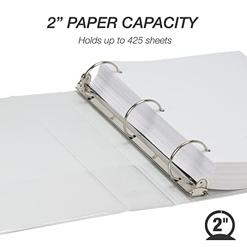 Samsill 2 Inch 3 Ring Binders, Made in USA, Economy Round Ring, 425 Sheet - Image 4