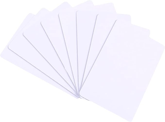 500 Pack - Premium Blank PVC Cards by Klmnduo