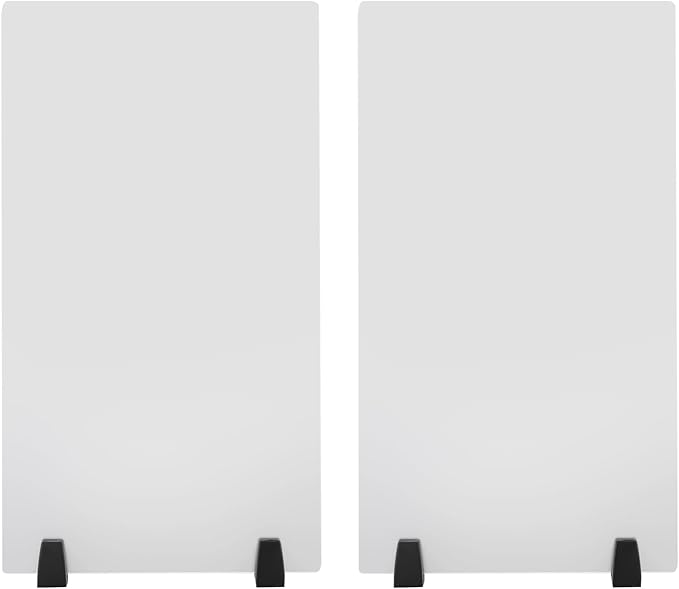 2pcs Acrylic Free Standing Screen, Frosted Clear Acrylic Divider, Dividers - Image 4