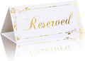 20 Pack Reserved Table Signs White Reserved Table Tent Card by Unknown