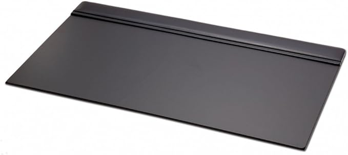 Dacasso Black Leather 34" X 20" Top-Rail Desk Pad by Dacasso