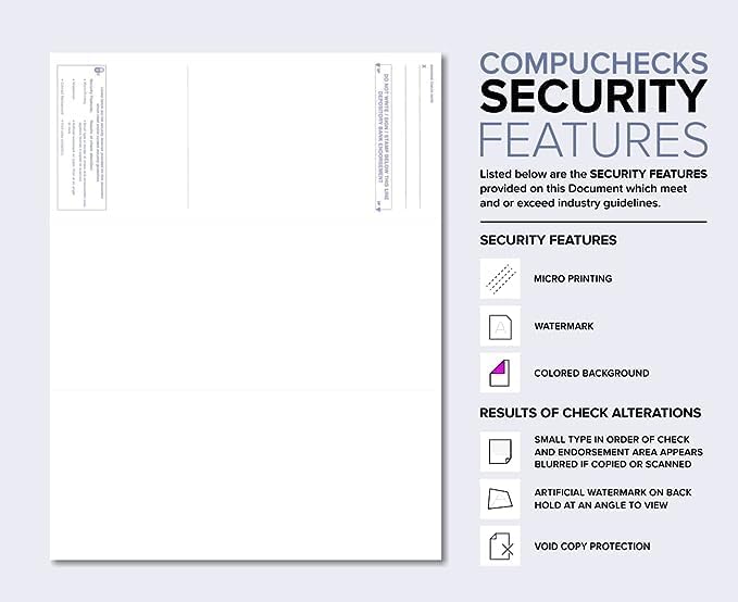 Compuchecks Top Blank Check Paper - Image 2