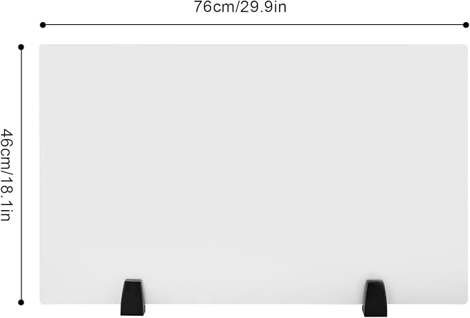 2pcs Acrylic Free Standing Screen, Frosted Clear Acrylic Divider, Dividers - Image 5