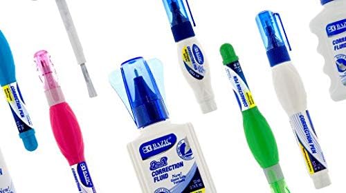 BAZIC Products Correction Liquid 2 in 1, Foam Brush & Precise Metal Tip - Image 4