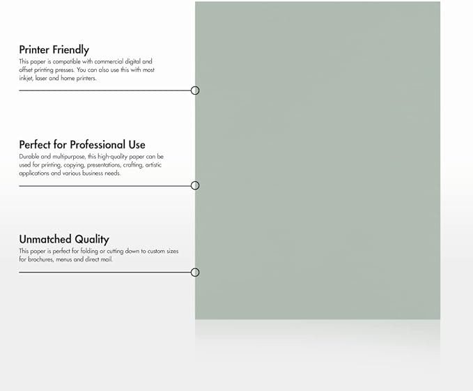 LUXPaper 8.5" x 11" Paper | Letter Size | Slate Gray | 70lb. Text | 50 Qty - Image 8