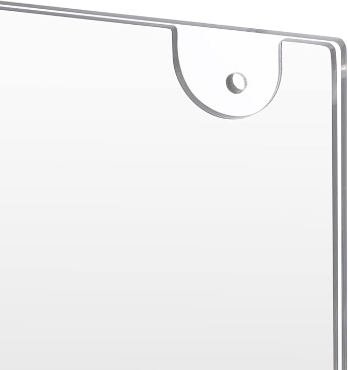 PecMuikee Acrylic Sign Holder 8.5x11, Wall Mount Acrylic Sign Holder and - Image 5