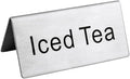 New Star Foodservice Stainless Steel Table Tent Sign by NewStarFoodservice