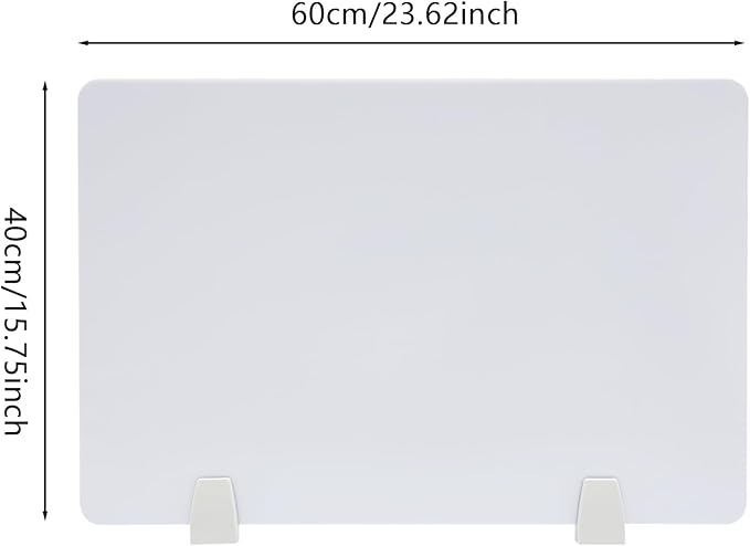 4PCS Desk Dividers Office Partitions, Privacy Desk Panel Protective, Frosted - Image 5