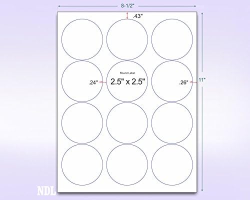 NextDayLabels - 8-1/2 x 11 Neon Color High Light Fluorescent Labels - Image 2