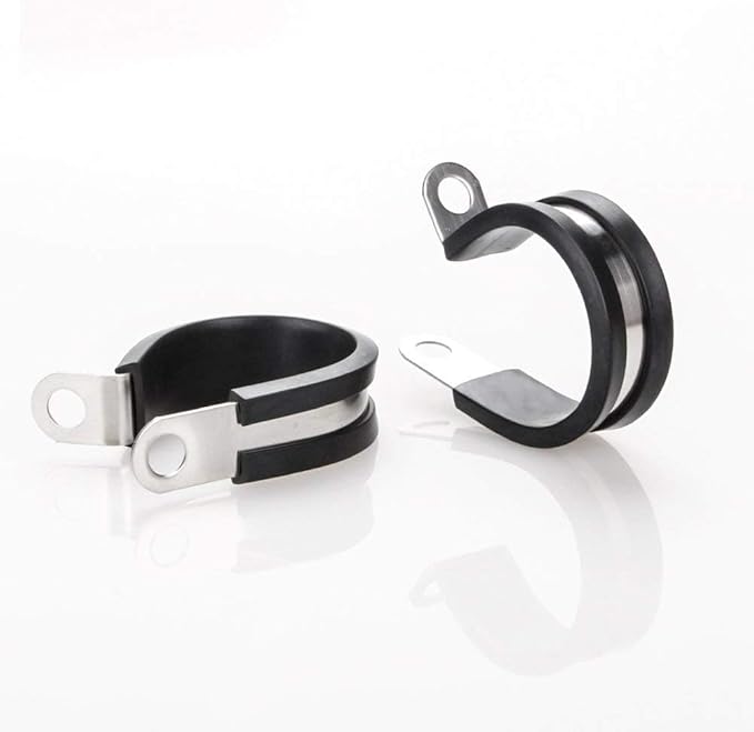 LOKMAN 20 Pack 1/4 Inch Stainless Steel Cable Clamp, Rubber Cushioned Insulated - Image 7