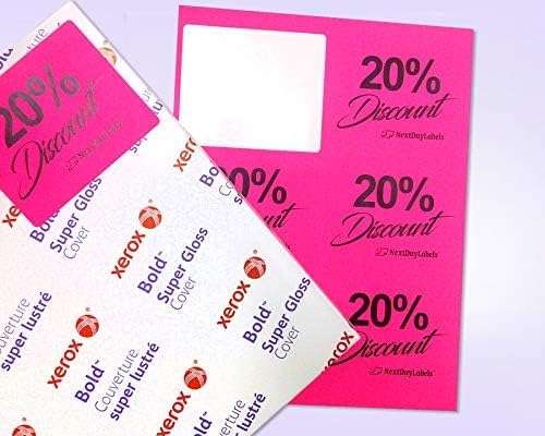 8-1/2 x 11" Neon Color High Light Fluorescent Labels - Image 4
