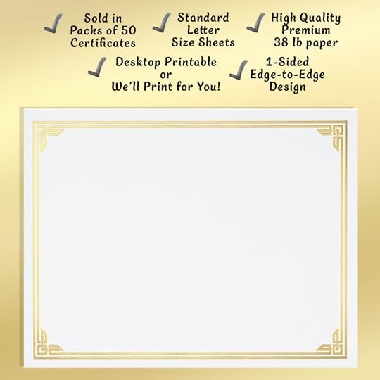 PaperDirect Red on White Classic Specialty Certificates, 8½ x11, Foil Accents - Image 5