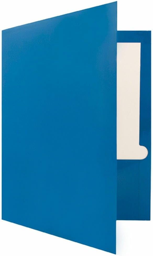 JAM PAPER Laminated Two Pocket Glossy Folders - Image 3