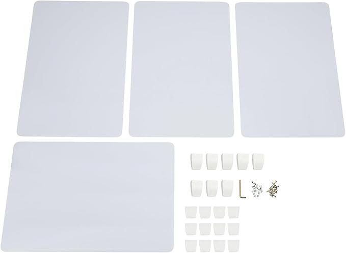 4PCS Desk Dividers Office Partitions, Privacy Desk Panel Protective, Frosted - Image 6