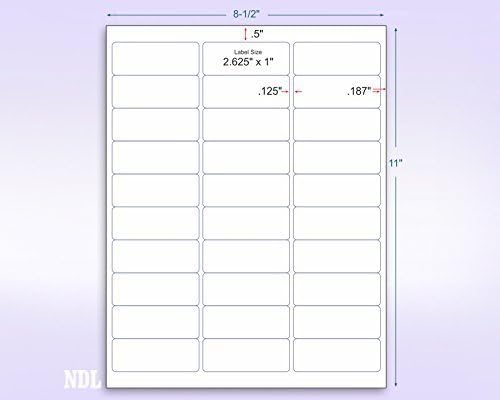 8-1/2 x 11" Neon Color High Light Fluorescent Labels - Image 2