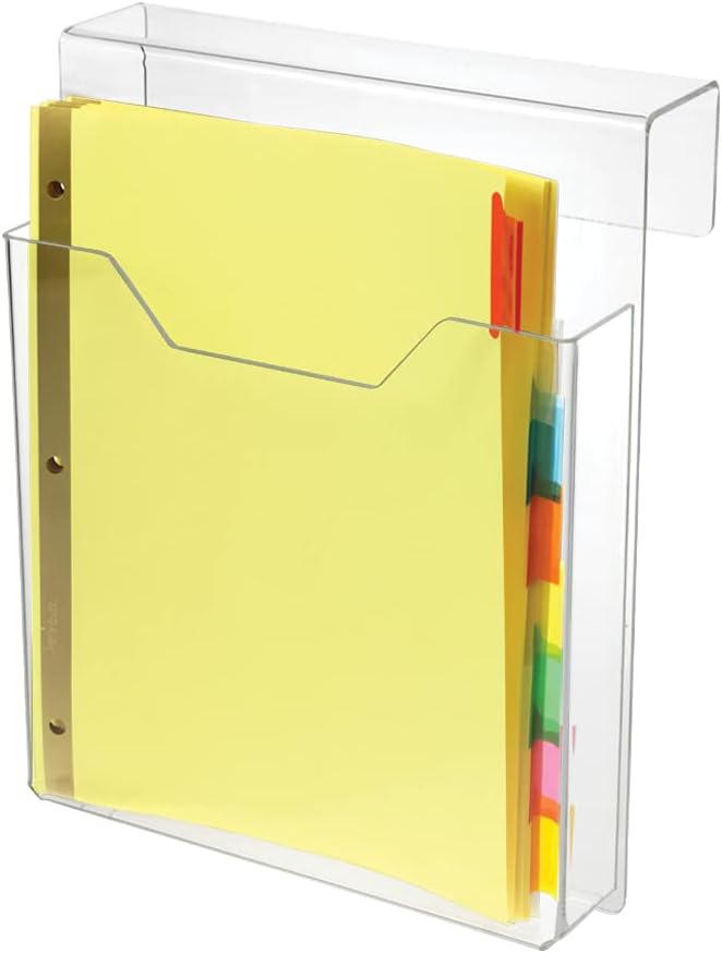 Deluxe Clear Acrylic Cubicle Sign Holder, Name Plates, & File Holders by SOURCEONEDISPLAYS