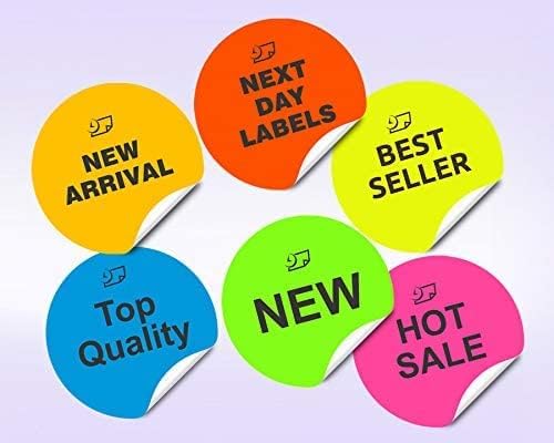 Pack of 100 Sheets, 8-1/2 x 11" Fluorescent Labels - Image 5