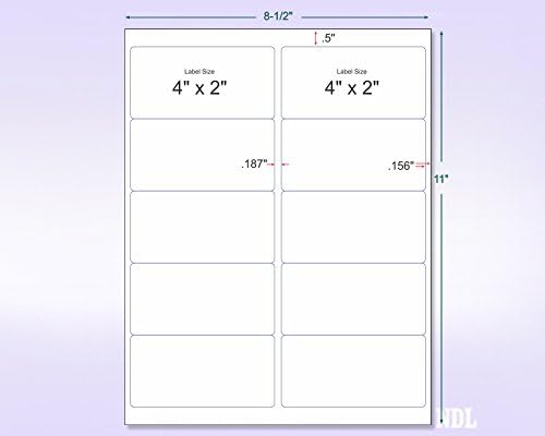 NextDayLabels - 8-1/2 x 11 Neon Color High Light Fluorescent Labels - Image 2