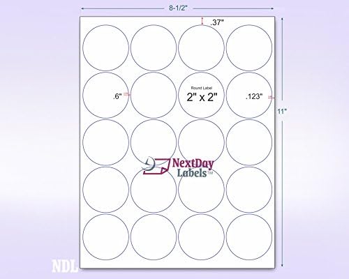 NextDayLabels - 8-1/2 x 11" Neon Color High Light Fluorescent Labels - Image 2
