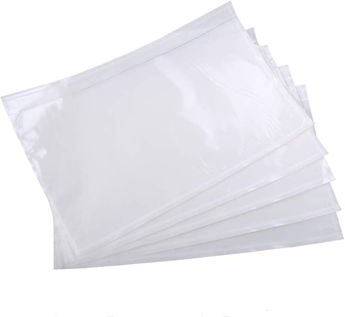 9527 Product 6" x 9" Clear Adhesive Top Loading Packing List Clear Shipping - Image 2