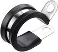 LOKMAN 20 Pack 1-1/4 Inch Stainless Steel Cable Clamp, Rubber Cushioned by LOKMAN