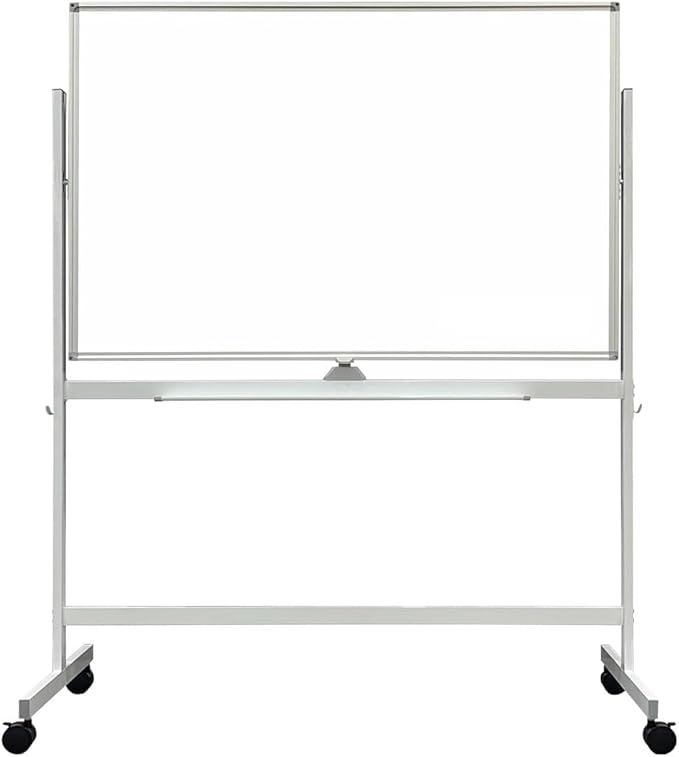 Adjustable Magnetic Mobile Dry Erase Board -48 x 32 Inches Whiteboard Stand by Boardest