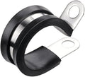 LOKMAN 20 Pack 1/2 Inch Stainless Steel Cable Clamp, Rubber Cushioned Insulated by LOKMAN