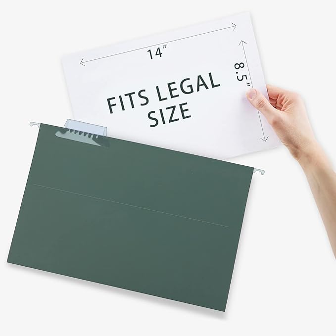 HERKKA Extra Capacity Hanging File Folders, 30 Pack Reinforced Legal Size - Image 3