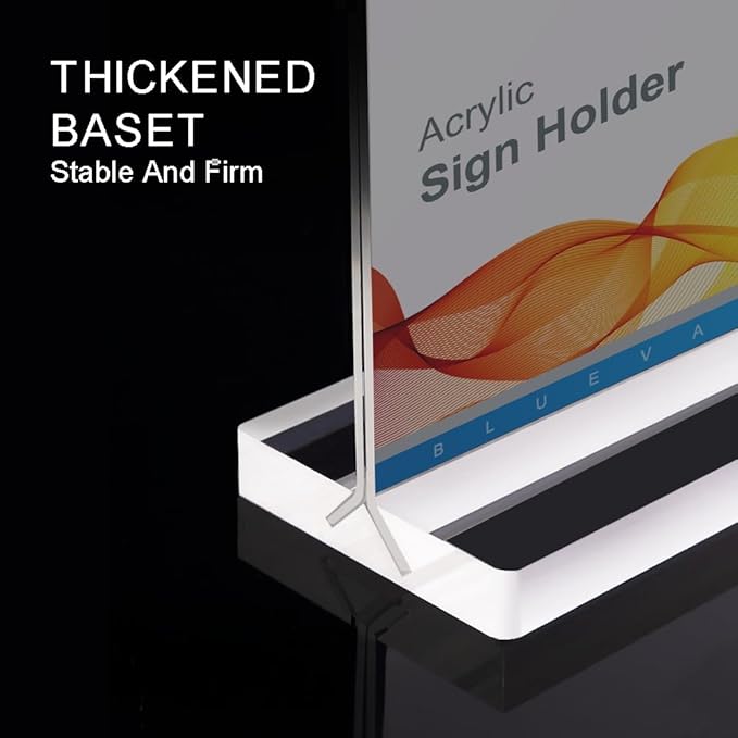 BlueValley Acrylic Sign Holder 8.5 x 11 Vertical - Image 5