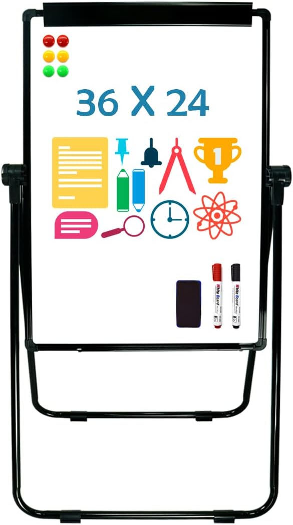 White Board Easel Office Portable Dry Erase Boards by SCZS