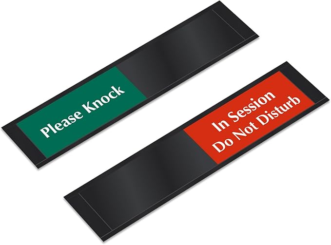 SmartSign In Session Do Not Disturb/Please Knock Slider Door Sign - Image 3