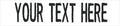 Custom Uniform Name Tapes Solid Colors. White Fabric, 4 Inch Hook Fastener by NORTHERNSAFARI