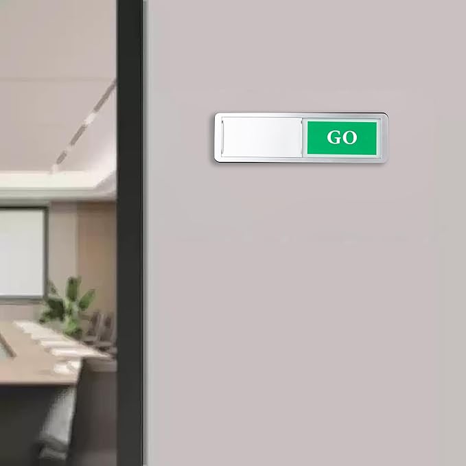 Go/No Go Door Sign Indicator for Office, Conference Room. Room Status Tells - Image 7
