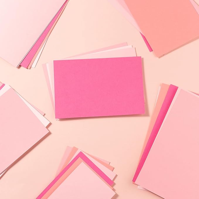 50 Sheets 3x5 Small Colored Cardstock Paper 5 Colors Blank Flash Cards - Image 8
